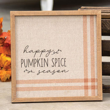 Happy Pumpkin Spice Season Feed Sack Frame - The Fox Decor